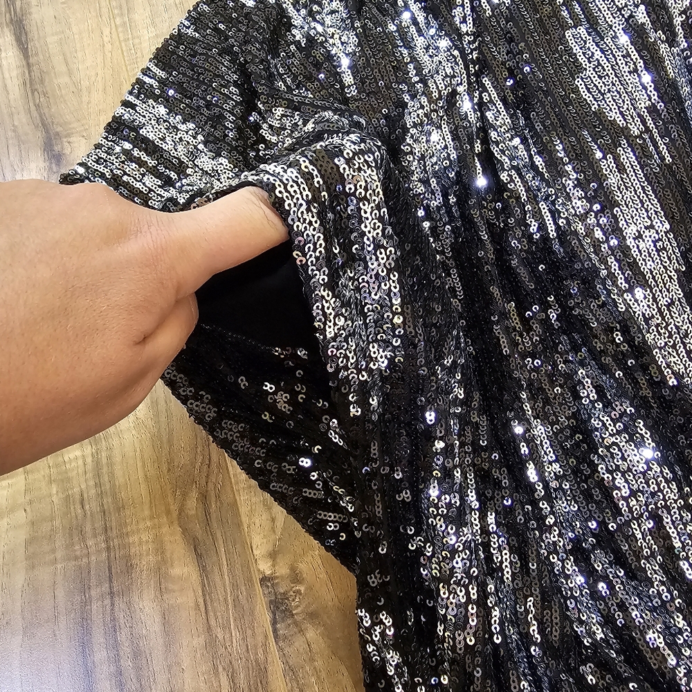 Superdry Sequin A Line Mini Dress, size US 8 - Picture 6 of 12